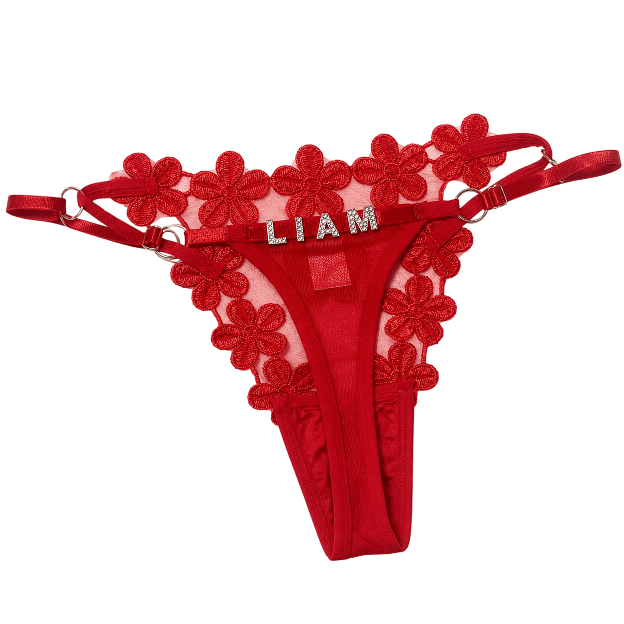Red Panties with a name, the name on the picture is "LIAM"
